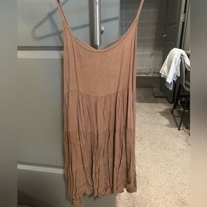 Women's Tan Sleeveless Top